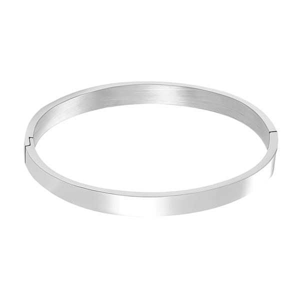 6mm silver bangle bracelet