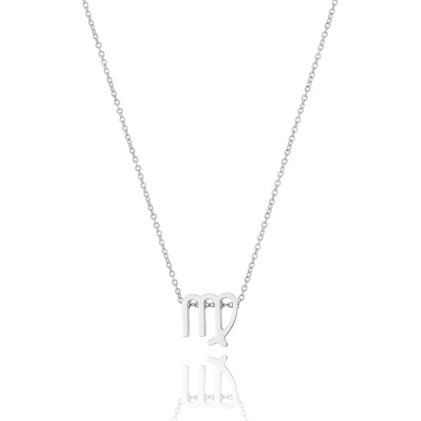 Silver Virgo necklace