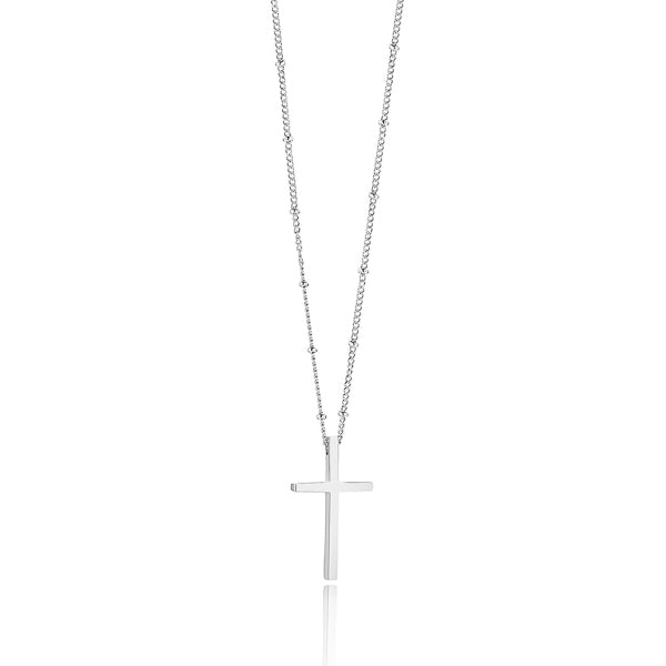 Silver cross necklace