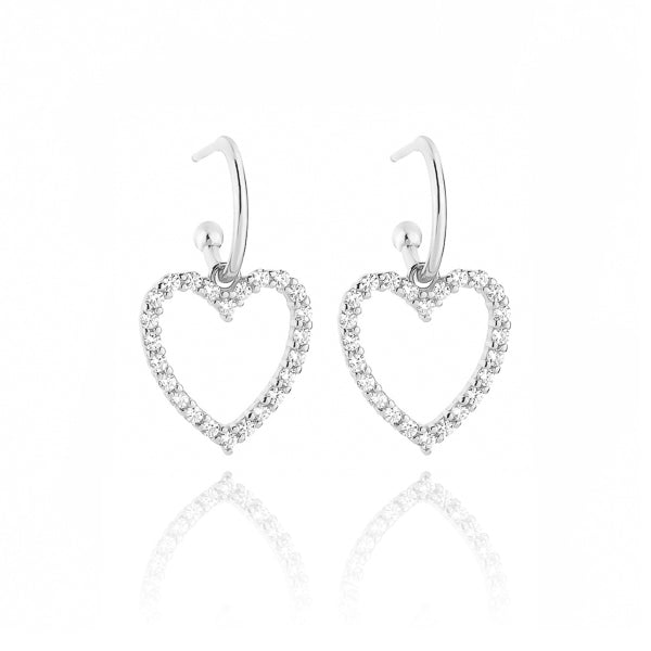 Lover-Tear Sterling Silver Charm Dangle Earrings main image 1