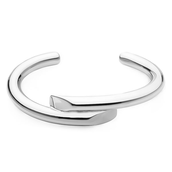 Silver harmony cuff bracelet