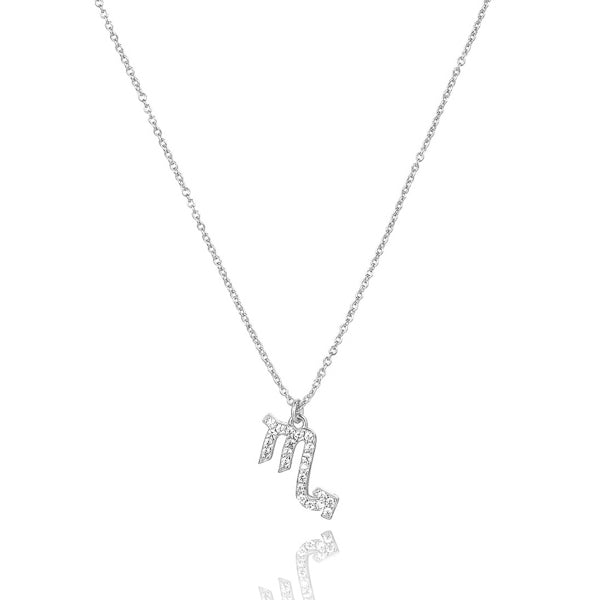 Sterling silver Scorpio necklace