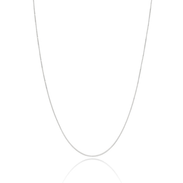 Sterling silver box chain necklace