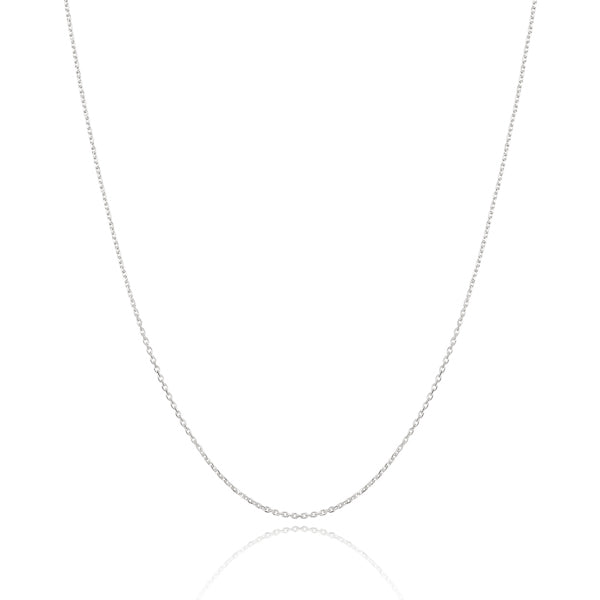 Sterling silver cable chain necklace