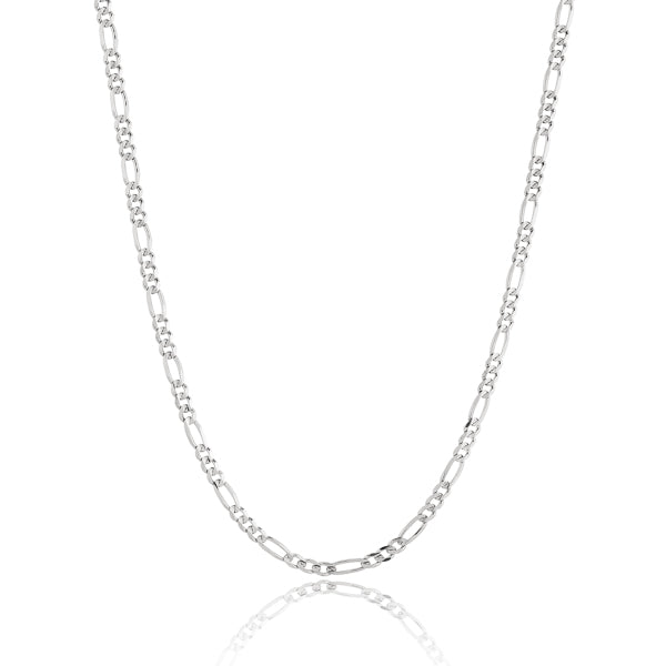 Sterling silver figaro chain necklace
