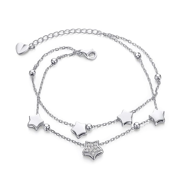 Sterling silver night stars bracelet