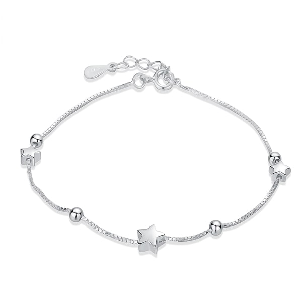 Sterling silver star bracelet