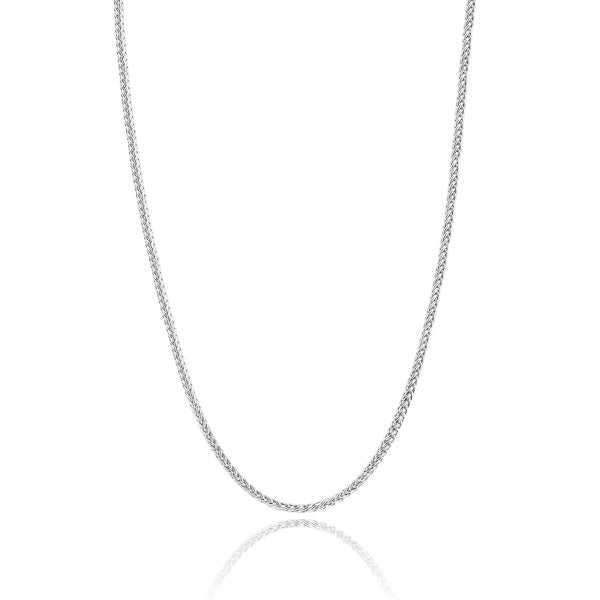 Sterling silver wheat chain necklace