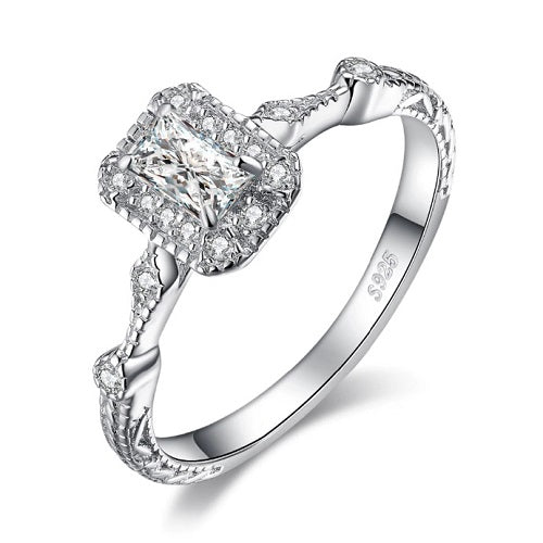 Classy Women 0.5ct Princess Cut Cubic Zirconia Engagement Ring | Ring - Classy Women Collection