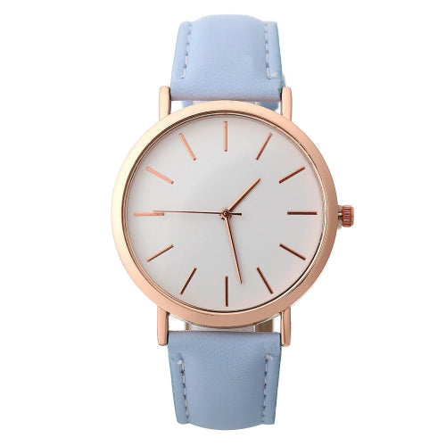 Orologio pulito da donna di classe blu