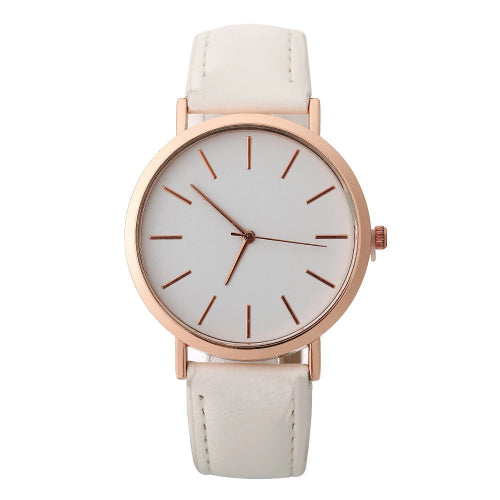Orologio pulito da donna di classe bianco