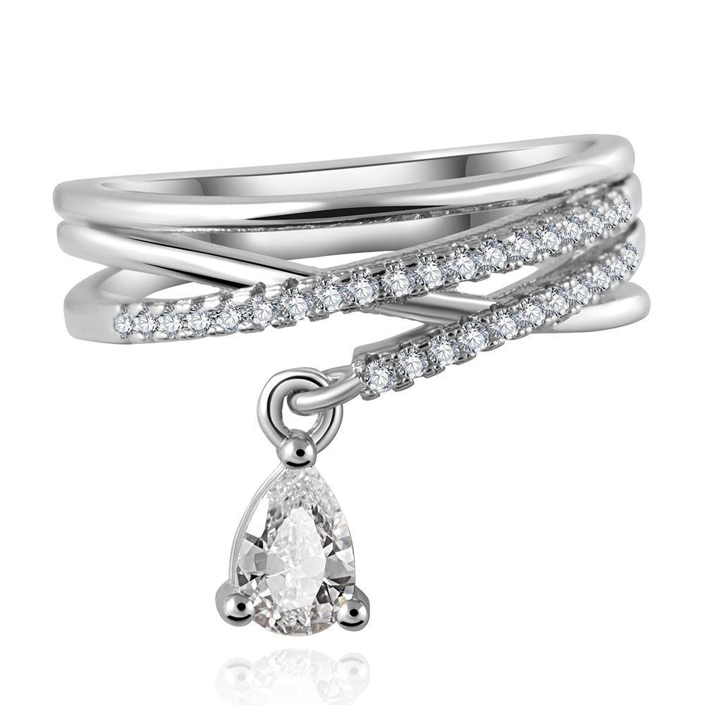 Classy Women Teardrop Pendant Ring | Ring - Classy Women Collection