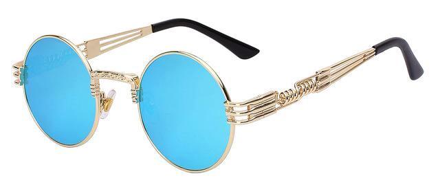 Classy Women Round Blue Sunglasses | sunglasses - Classy Women Collection