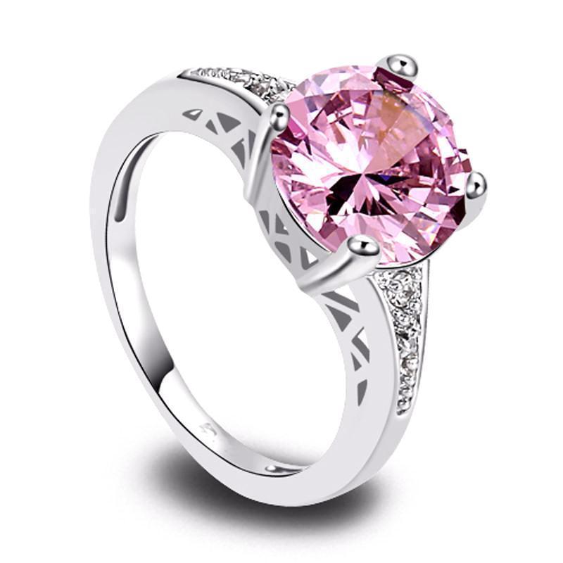 Classy Women Pink Zirconia Ring | Ring - Classy Women Collection