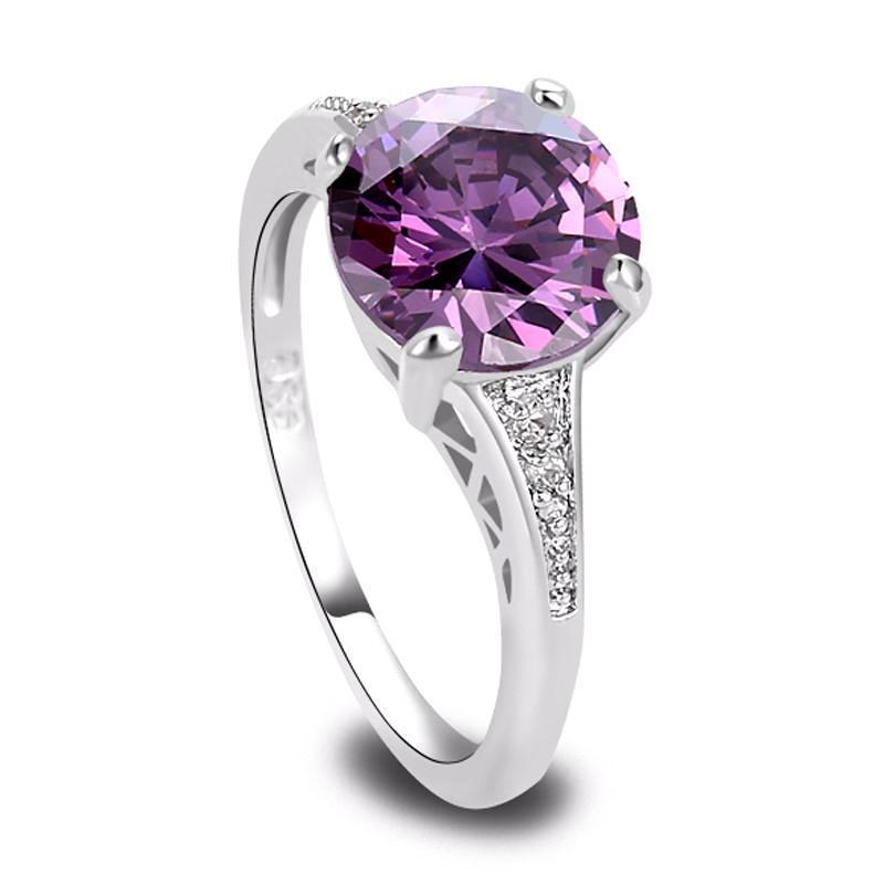 Classy Women Purple Zirconia Ring | Ring - Classy Women Collection