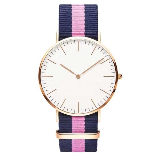 Classy Women Striped Nylon Watch - 9 Styles | watches - Classy Women Collection