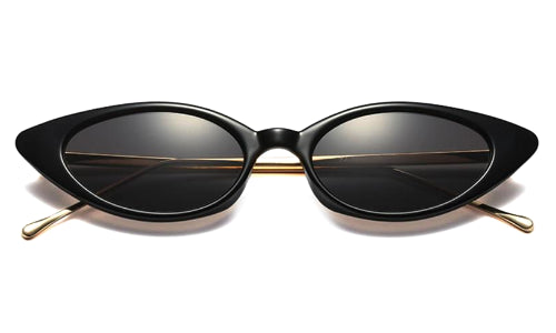 Classy Women Black/Gold Cat Eye Sunglasses | sunglasses - Classy Women Collection