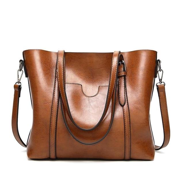 Classy Women Simple Leather Bag - 9 Colors | Handbag - Classy Women Collection