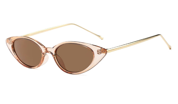 Classy Women Transparent Gold Cat Eye Sunglasses | sunglasses - Classy Women Collection