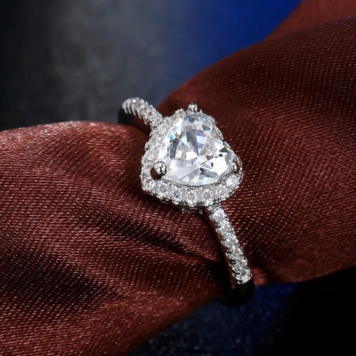 Classy Women 2 Carat Cubic Zirconia Heart Ring | Ring - Classy Women Collection