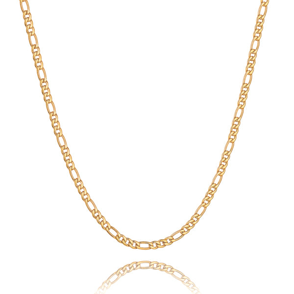 4.5mm gold figaro chain necklace