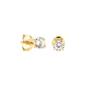 14kt Yellow LV CZ Studs