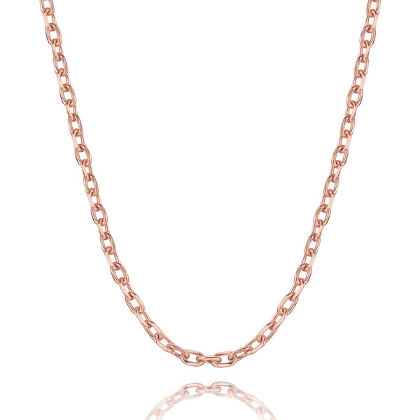 4mm Rose Gold Cable Chain Necklace | Classy Women Collection