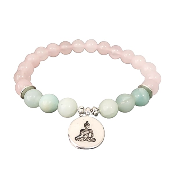 Beaded Buddha charm bracelet