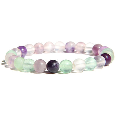 Beaded fluorite bracelet