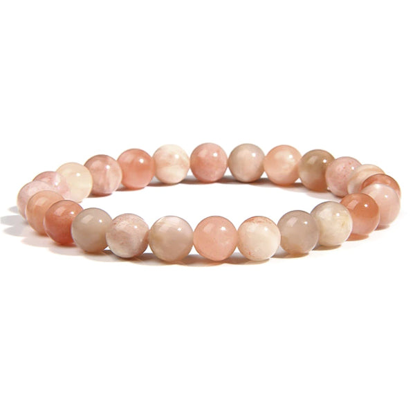 Peach Moonstone + Sunstone Bracelet – Shop Crystal Child