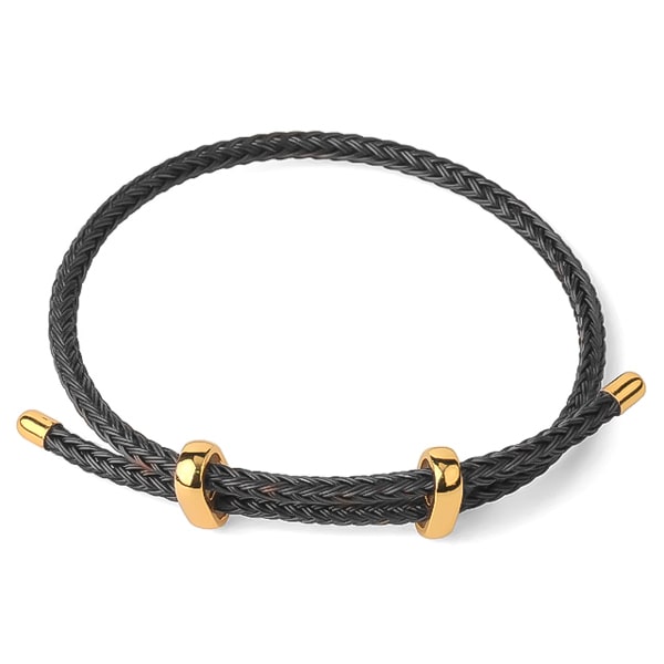 Black elegant rope bracelet