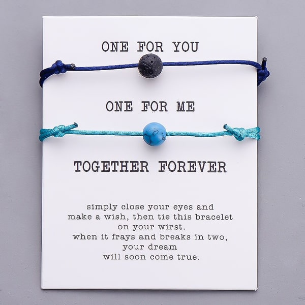 Blue and turquoise friendship bracelets