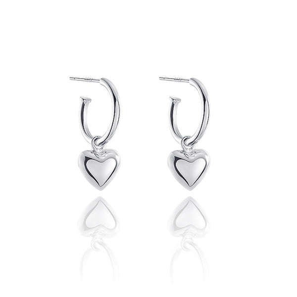 By Charlotte Wild Heart Earrings Small Silver – Aloha Eve