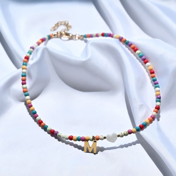 Collana di perline colorate bohémien per le donne girocollo di caramelle collana pesante di moda gioielli femminili collane corte con catena a clavicola 36 Collana di perline colorate bohémien per le donne girocollo di caramelle collana pesante di moda gioielli femminili collane corte con catena a clavicola 36