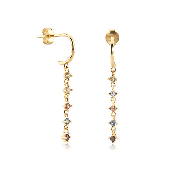 Carissima Orecchini A Goccia Con Catena Paper In Oro Giallo 9kt – Donna, 55 Mm, Regalo In Confezione Lussuosa