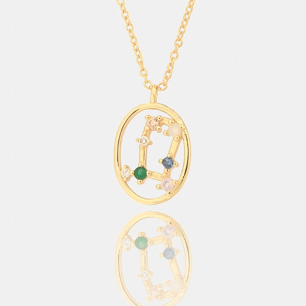 Gemini constellation necklace details