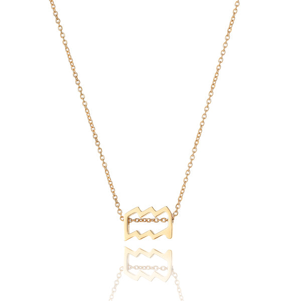 Gold Aquarius necklace