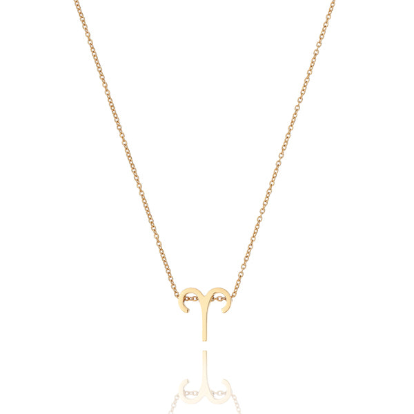 Gold Aries necklace