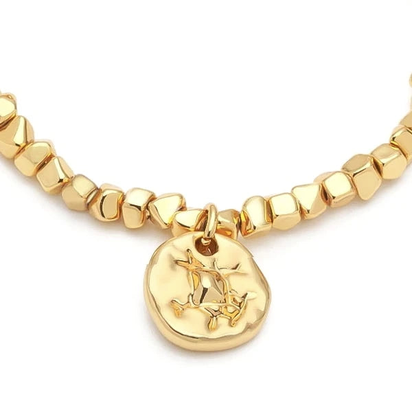 Gold avant garde bracelet close up details