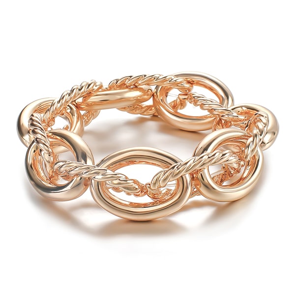 Gold chunky designer bracelet