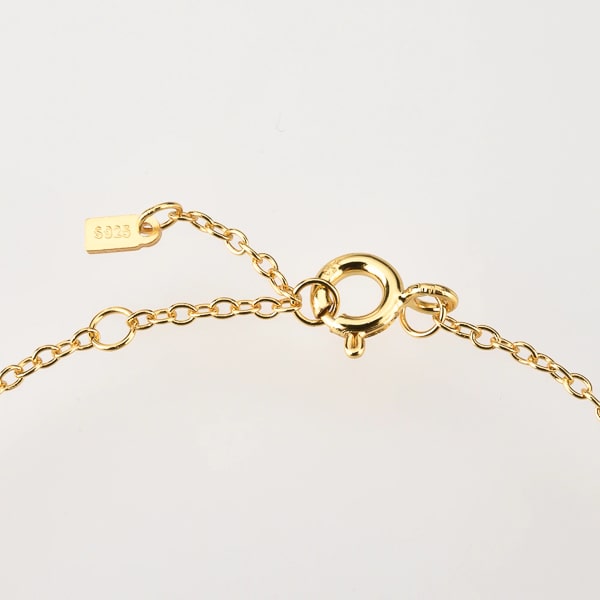 Gold colorful crystal charm bracelet lock