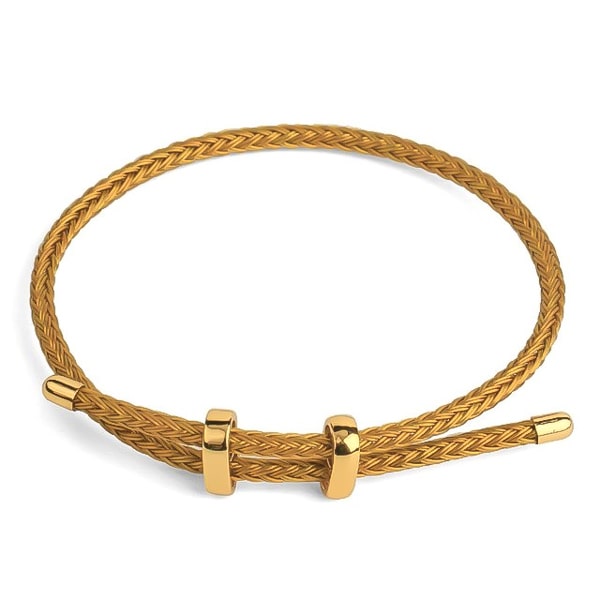 Gold elegant rope bracelet
