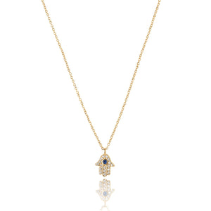 Gold Hamsa Necklace Classy Women Collection