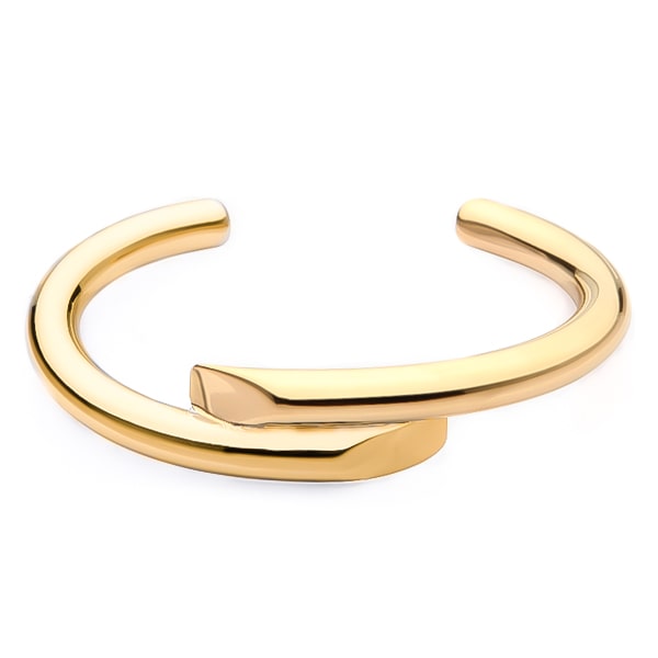 Gold harmony cuff bracelet