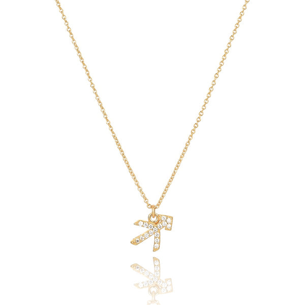 Gold vermeil Sagittarius necklace