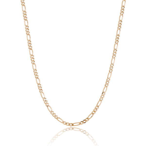 Gold vermeil figaro chain necklace