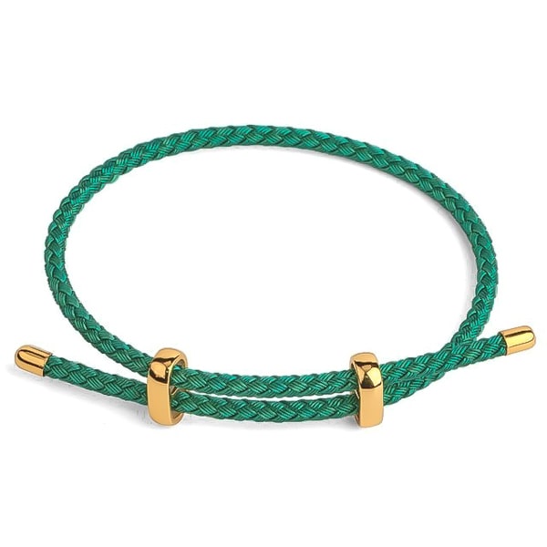 Green elegant rope bracelet