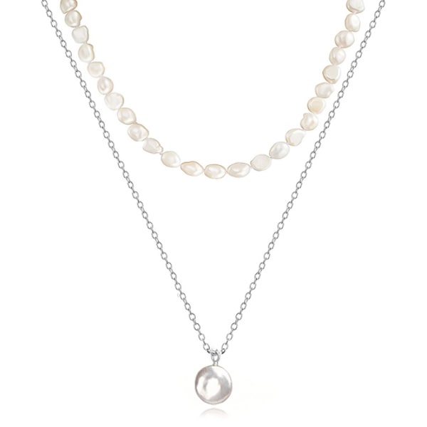 Layered freshwater pearl necklace set