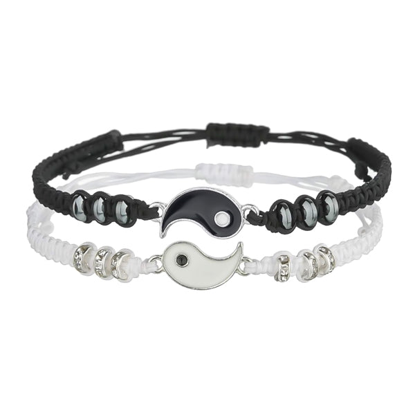 Yin and yang bracelet set