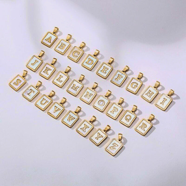 Mother of Pearl Shell Alphabet Beads, Mother of Pearl Round Letter Beads,  Round Coin Letter Charms, Initial Charm, You Choose Letter, HZB044 